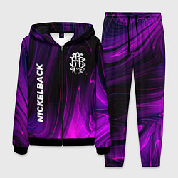 Костюм мужской Nickelback violet plasma, цвет: 3D-черный