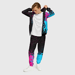 Костюм мужской Metallica - neon gradient: по-вертикали, цвет: 3D-черный — фото 2