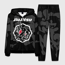 Костюм мужской Jiu-jitsu throw logo, цвет: 3D-черный