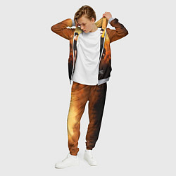 Костюм мужской Сумерки сага бежевый и черный фон, цвет: 3D-меланж — фото 2