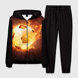 Мужской костюм Футбольный мяч огонь