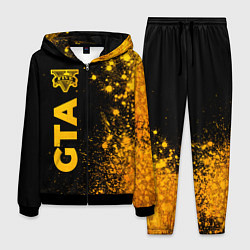 Мужской костюм GTA - gold gradient: по-вертикали