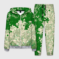 Мужской костюм Абстракция в зелёных тонах