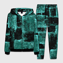Мужской костюм Зелёный абстракт