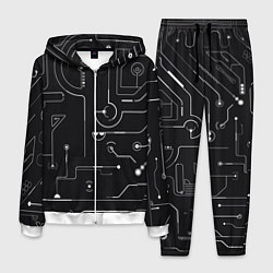 Мужской костюм Зелёный абстрактный игровой