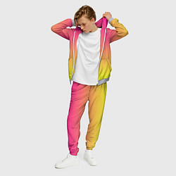 Костюм мужской Фиолетово-желтый градиент, цвет: 3D-меланж — фото 2