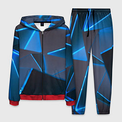 Мужской костюм Неоновые грани абстракции