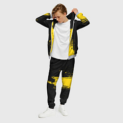 Костюм мужской Фонтан бурлящей желтой краски, цвет: 3D-меланж — фото 2