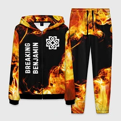 Костюм мужской Breaking Benjamin и пылающий огонь, цвет: 3D-черный