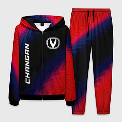 Костюм мужской Changan красный карбон, цвет: 3D-черный