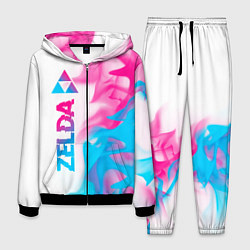 Костюм мужской Zelda neon gradient style: по-вертикали, цвет: 3D-черный