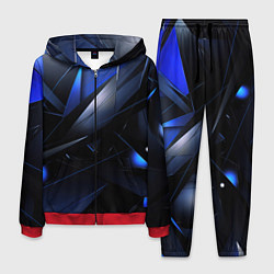 Мужской костюм Blue black background