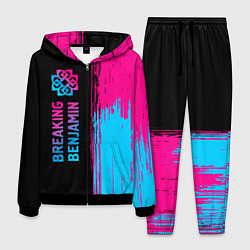 Мужской костюм Breaking Benjamin - neon gradient: по-вертикали