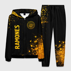 Мужской костюм Ramones - gold gradient: надпись, символ