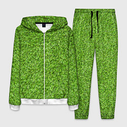 Костюм мужской Зелёный газон, цвет: 3D-белый
