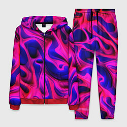 Мужской костюм Pink blue abstract