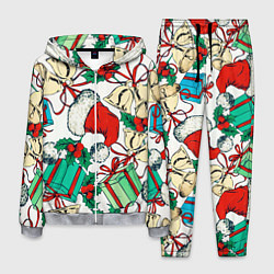 Мужской костюм Узор с новогодними падарками