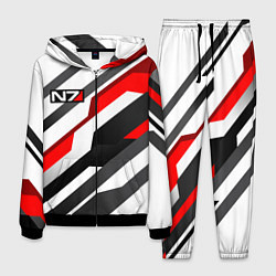 Костюм мужской Mass effect - white uniform n7, цвет: 3D-черный