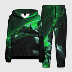 Мужской костюм Green abstract geometry