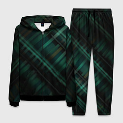 Мужской костюм Тёмно-зелёная шотландская клетка