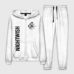 Костюм мужской Nightwish glitch на светлом фоне вертикально, цвет: 3D-белый