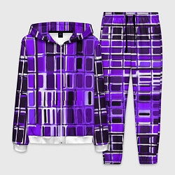 Мужской костюм Фиолетовые прямоугольники