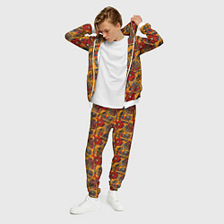 Костюм мужской Цветочное разноцветье, цвет: 3D-белый — фото 2