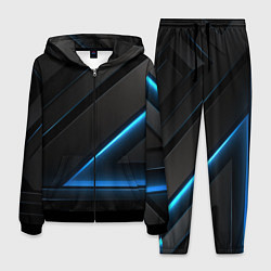 Мужской костюм Blue black neon