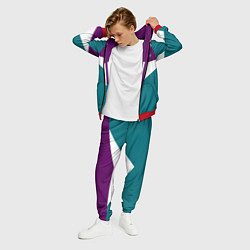 Костюм мужской FIRM темная сирень и бирюза, цвет: 3D-красный — фото 2