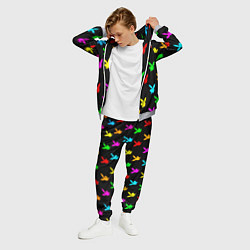 Костюм мужской Playboy pattern неон, цвет: 3D-меланж — фото 2