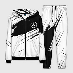 Мужской костюм Mercedes benz краски чернобелая геометрия