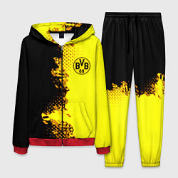 Костюм мужской Borussia fc sport краски, цвет: 3D-красный