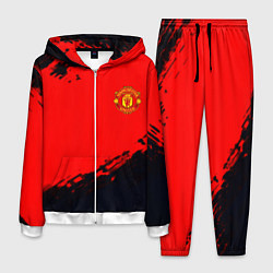Костюм мужской Manchester United colors sport, цвет: 3D-белый