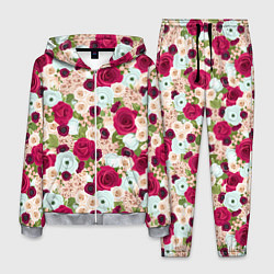 Мужской костюм Цветочный фон