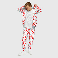 Костюм мужской Любовь паттерн сердца, цвет: 3D-меланж — фото 2