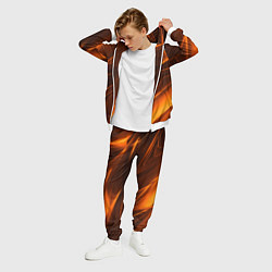 Костюм мужской Geometry stripes orange, цвет: 3D-белый — фото 2
