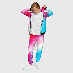 Костюм мужской Galatasaray neon gradient style по-вертикали, цвет: 3D-черный — фото 2