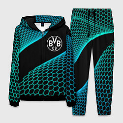 Костюм мужской Borussia football net, цвет: 3D-черный