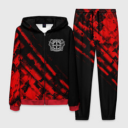 Костюм мужской Bayer 04 sport grunge, цвет: 3D-красный