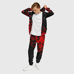 Костюм мужской Bayer 04 sport grunge, цвет: 3D-красный — фото 2