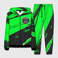 Костюм мужской PSG sport green, цвет: 3D-черный