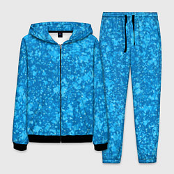 Мужской костюм Ярко-голубой абстракция космический