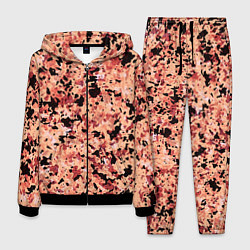 Мужской костюм Абстракция персиковый пятнистый