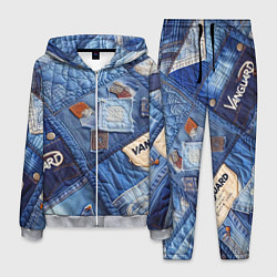 Мужской костюм Vanguard jeans patchwork - ai art