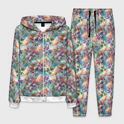 Мужской костюм Объемная сирень паттерн