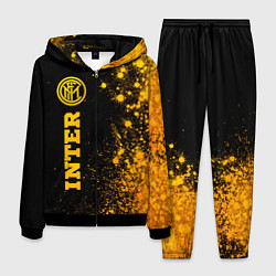 Мужской костюм Inter - gold gradient по-вертикали