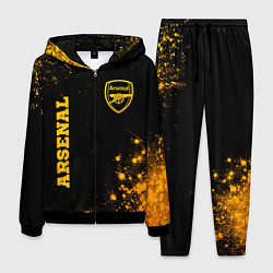 Мужской костюм Arsenal - gold gradient вертикально