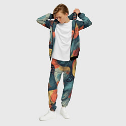 Костюм мужской Волны линиями, цвет: 3D-черный — фото 2