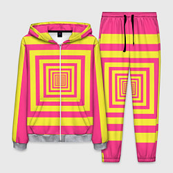 Мужской костюм Желтые квадраты трансформация