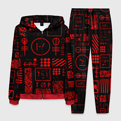 Мужской костюм Twenty one pilots pattern rock